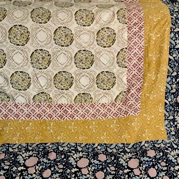 Anthropology Meguro Boho Cotton Slub dorm Twin Duvet cover sold out @ $370 - Picture 12 of 15